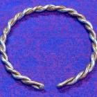 two strand silver and copper bangle